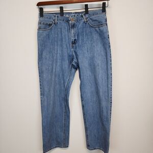 Vintage Nautica Jeans Size 36x34 Straight Leg Baggy Loose Fit Skater Cyber Y2K